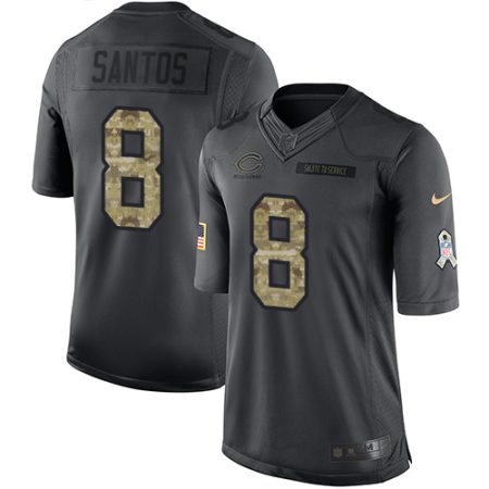 wholesale Bears #8 Cairo Santos Black Youth Stitched NFL Limited 2024 Salute to Service Jersey