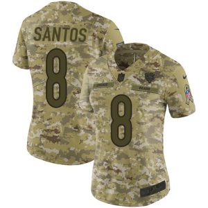 wholesale Bears #8 Cairo Santos Camo Women's Stitched NFL Limited 2024 Salute To Service Jersey