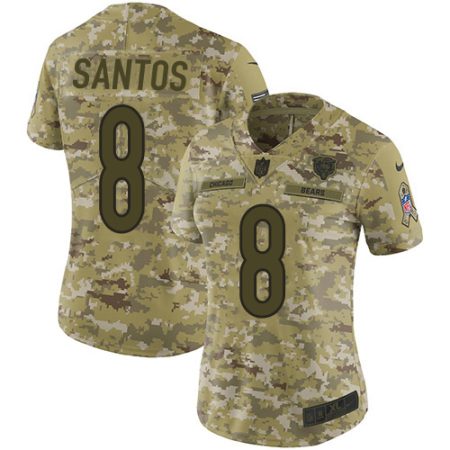 wholesale Bears #8 Cairo Santos Camo Women's Stitched NFL Limited 2024 Salute To Service Jersey