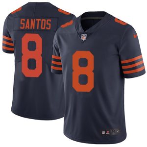 Bears #8 Cairo Santos Navy Blue Alternate Youth Stitched NFL Vapor Untouchable Limited Jersey