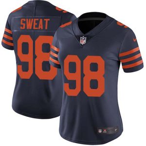 Bears #98 Montez Sweat Navy Blue Alternate Women's Stitched NFL Vapor Untouchable Limited Jersey