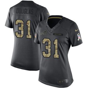Bills #31 Rasul Douglas Black Women's Stitched NFL Limited 2024 Salute to Service Jersey