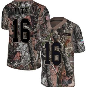 broncos #16 wil lutz camo youth stitched nfl limited rush realtree wholesale jersey
