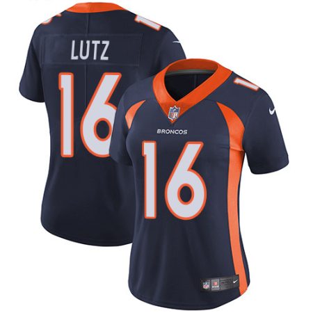 cheap Broncos #16 Wil Lutz Navy Blue Alternate Women's Stitched NFL Vapor Untouchable Limited Jersey