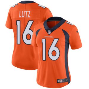 Broncos #16 Wil Lutz Orange Team Color Women's Stitched NFL Vapor Untouchable Limited Jersey