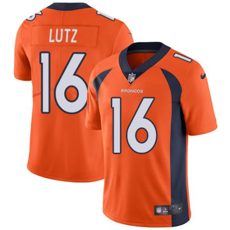 wholesale Broncos #16 Wil Lutz Orange Team Color Youth Stitched NFL Vapor Untouchable Limited Jersey