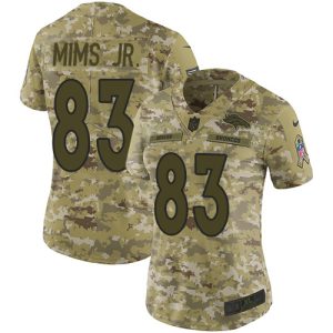 cheap Broncos #83 Marvin Mims Jr. Camo Women's Stitched NFL Limited 2024 Salute To Service Jersey