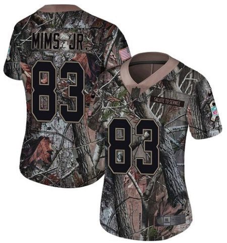 Broncos #83 Marvin Mims Jr. Camo Women's Stitched NFL Limited Rush Realtree Jersey