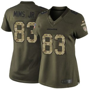wholesale Broncos #83 Marvin Mims Jr. Green Women's Stitched NFL Limited 2024 Salute to Service Jersey
