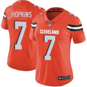 browns #7 dustin hopkins orange alternate women's stitched nfl vapor untouchable limited cheap jersey