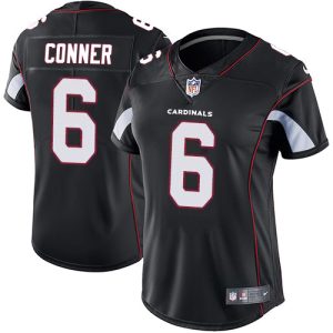 cheap Cardinals #6 James Conner Black Alternate Women's Stitched NFL Vapor Untouchable Limited Jersey