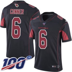 Cardinals #6 James Conner Black Youth Stitched NFL Limited Rush 100th Season Jersey