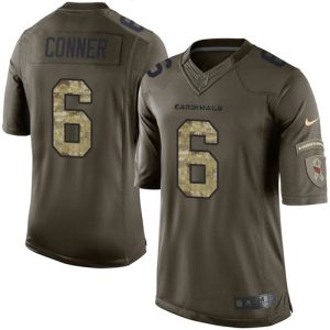 wholesale Cardinals #6 James Conner Green Youth Stitched NFL Limited 2024 Salute To Service Jersey