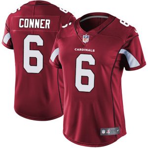 wholesale Cardinals #6 James Conner Red Team Color Women's Stitched NFL Vapor Untouchable Limited Jersey