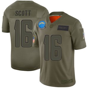 wholesale Chargers #16 J.K. Scott Camo Youth Stitched NFL Limited 2024 Salute To Service Jersey