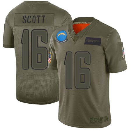 wholesale Chargers #16 J.K. Scott Camo Youth Stitched NFL Limited 2024 Salute To Service Jersey