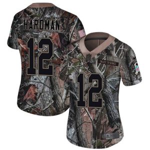 wholesale Chiefs #12 Mecole Hardman Camo Women's Stitched NFL Limited Rush Realtree Jersey