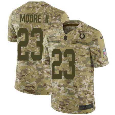 wholesale Colts #23 Kenny Moore II Camo Youth Stitched NFL Limited 2024 Salute To Service Jersey