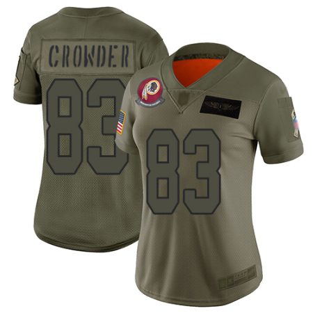 Commanders #83 Jamison Crowder Camo Women's Stitched NFL Limited 2024 Salute to Service Jersey