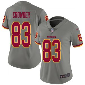 wholesale Commanders #83 Jamison Crowder Gray Women's Stitched NFL Limited Inverted Legend Jersey