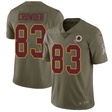 wholesale Commanders #83 Jamison Crowder Olive Youth Stitched NFL Limited 2024 Salute To Service Jersey