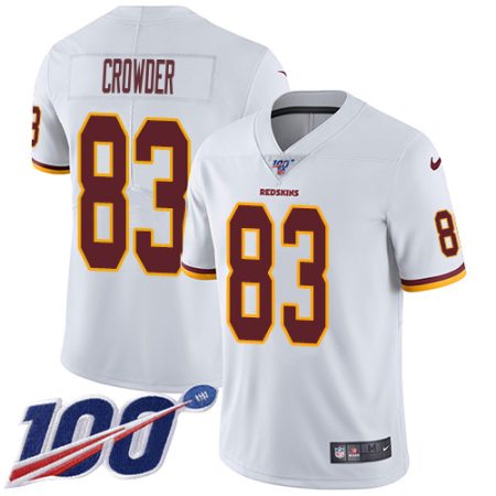 wholesale Commanders #83 Jamison Crowder White Youth Stitched NFL 100th Season Vapor Limited Jersey