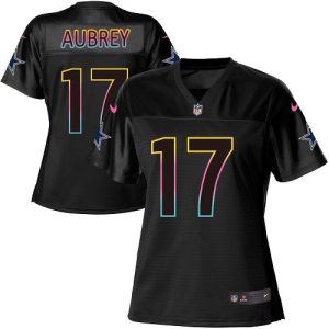 Cowboys #17 Brandon Aubrey Black Women's NFL Fashion Game Jersey