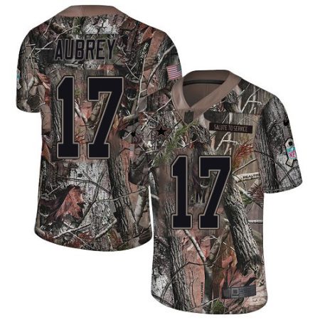 wholesale Cowboys #17 Brandon Aubrey Camo Youth Stitched NFL Limited Rush Realtree Jersey
