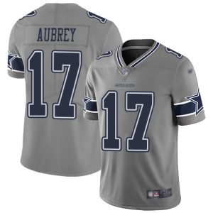 wholesale Cowboys #17 Brandon Aubrey Gray Youth Stitched NFL Limited Inverted Legend Jersey