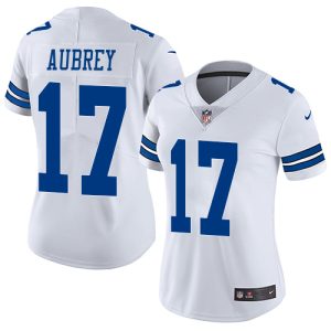 Cowboys #17 Brandon Aubrey White Women's Stitched NFL Vapor Untouchable Limited Jersey