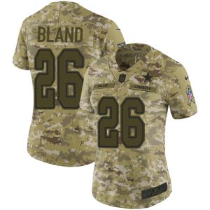 Cowboys #26 DaRon Bland Camo Women's Stitched NFL Limited 2024 Salute to Service Jersey