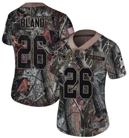 wholesale Cowboys #26 DaRon Bland Camo Women's Stitched NFL Limited Rush Realtree Jersey