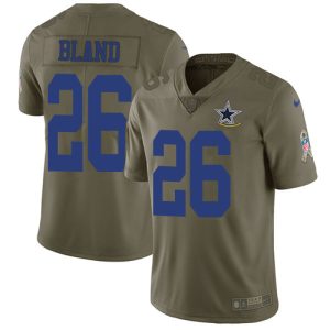 Cowboys #26 DaRon Bland Olive Youth Stitched NFL Limited 2024 Salute To Service Jersey