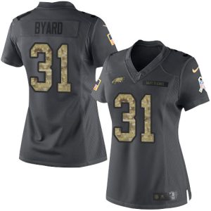 Eagles #31 Kevin Byard Black Women's Stitched NFL Limited 2024 Salute to Service Jersey