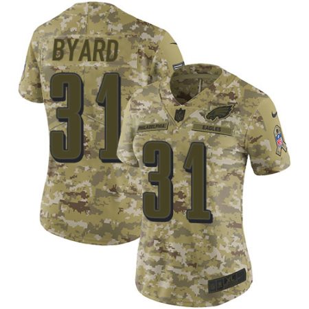 eagles #31 kevin byard camo women's stitched nfl limited 2024 salute to service wholesale jersey
