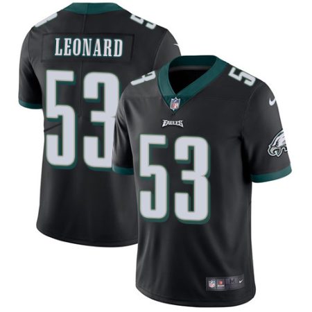 wholesale Eagles #53 Shaquille Leonard Black Alternate Youth Stitched NFL Vapor Untouchable Limited Jersey