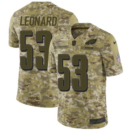 wholesale Eagles #53 Shaquille Leonard Camo Youth Stitched NFL Limited 2024 Salute To Service Jersey