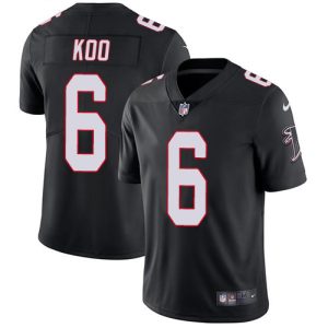 wholesale Falcons #6 Younghoe Koo Black Alternate Stitched Youth NFL Vapor Untouchable Limited Jersey