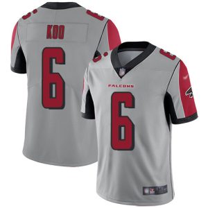 wholesale Falcons #6 Younghoe Koo Silver Stitched Youth NFL Limited Inverted Legend Jersey