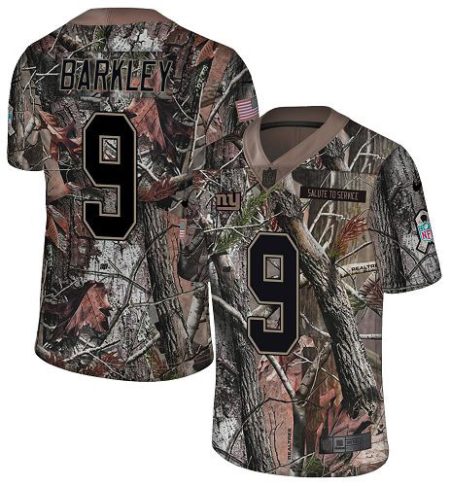cheap Giants #9 Matt Barkley Camo Men's Stitched NFL Limited Rush Realtree Jersey