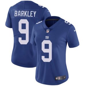giants #9 matt barkley royal blue team color women's stitched nfl vapor untouchable limited wholesale jersey