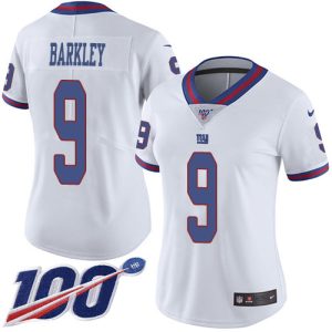giants #9 matt barkley white women's stitched nfl limited rush 100th season cheap jersey