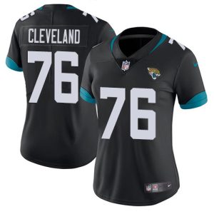 wholesale Jaguars #76 Ezra Cleveland Black Team Color Women's Stitched NFL Vapor Untouchable Limited Jersey