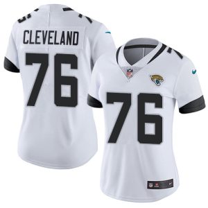 jaguars #76 ezra cleveland white women's stitched nfl vapor untouchable limited wholesale jersey