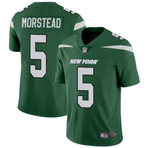 jets #5 thomas morstead green team color youth stitched nfl vapor untouchable limited wholesale jersey