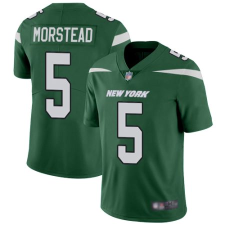 jets #5 thomas morstead green team color youth stitched nfl vapor untouchable limited wholesale jersey
