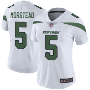 cheap Jets #5 Thomas Morstead White Women's Stitched NFL Vapor Untouchable Limited Jersey