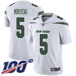 wholesale Jets #5 Thomas Morstead White Youth Stitched NFL 100th Season Vapor Limited Jersey