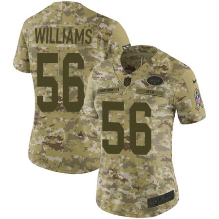 Jets #56 Quincy Williams Camo Women's Stitched NFL Limited 2024 Salute to Service Jersey