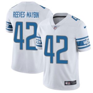 lions #42 jalen reeves-maybin white youth stitched nfl vapor untouchable limited cheap jersey